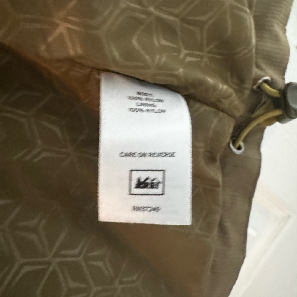 Rei E1 Elements Jacket Medium Green Hooded Full Z… - image 3